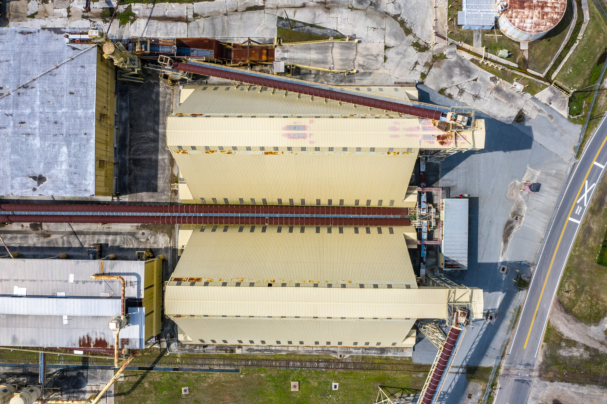 Recycling Plant Near Atlanta Photographed with Drone