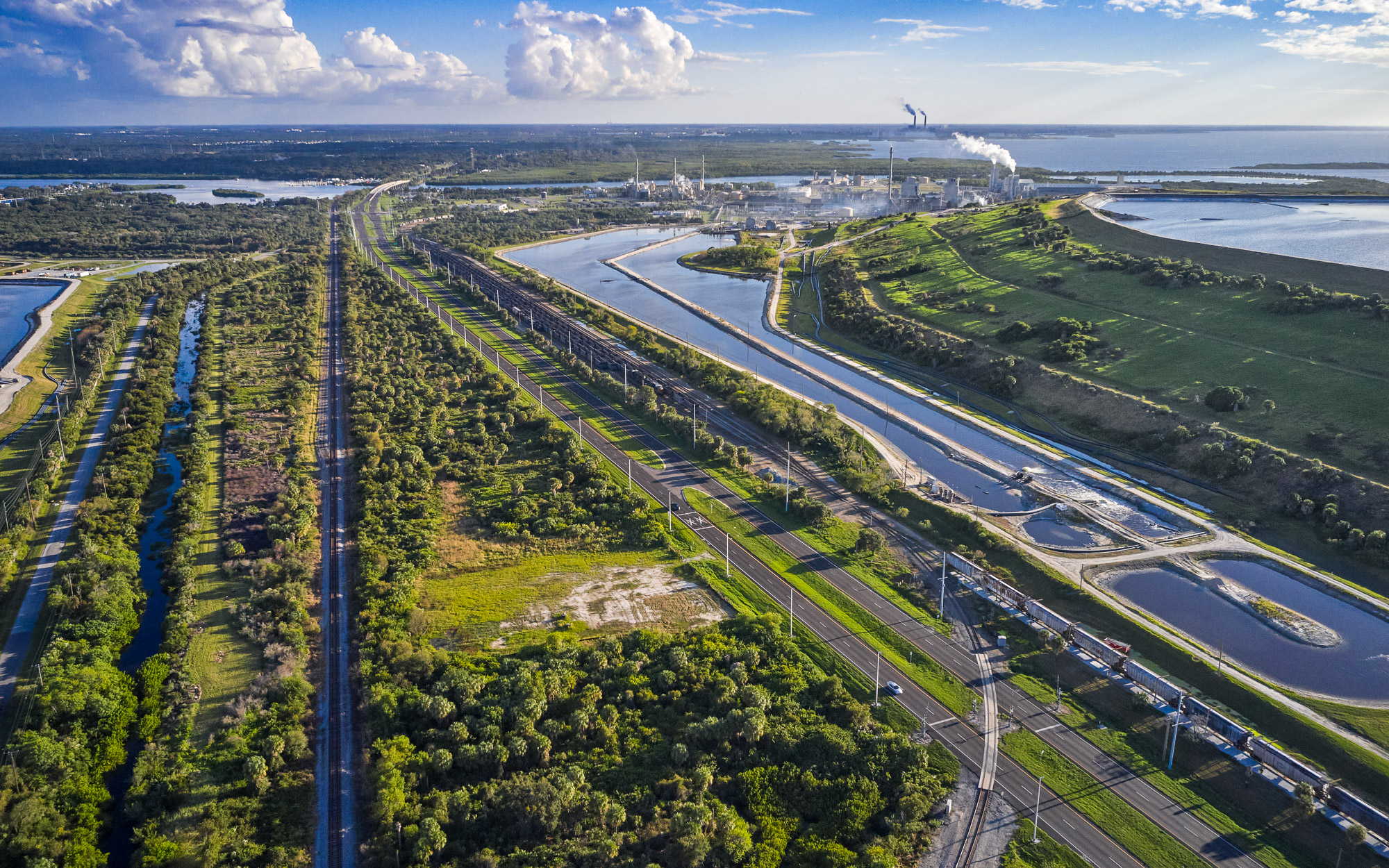 Aerial View of Mining in Tampa by Drone Photographer