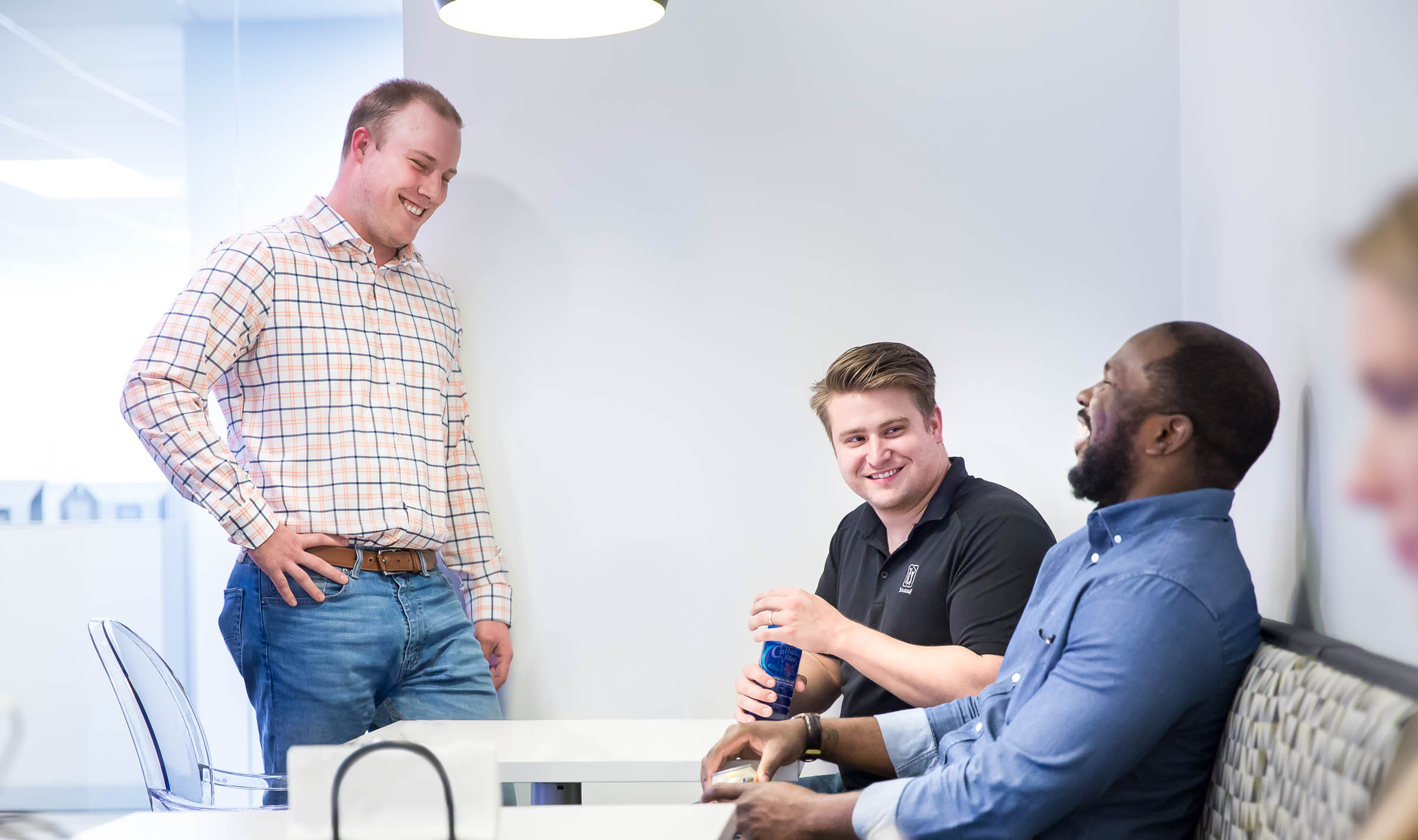 Candid office lifestyle - employees in break