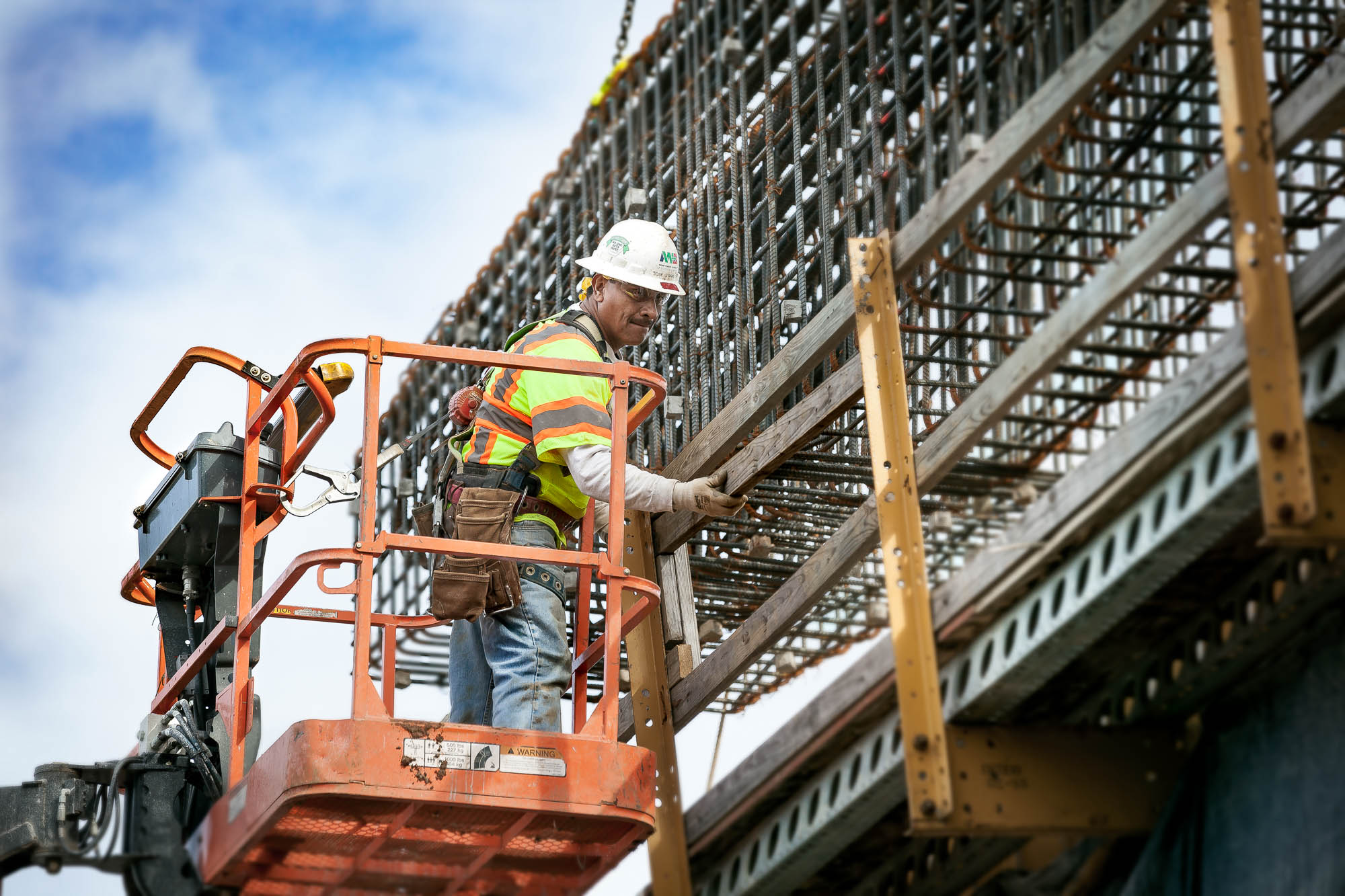 Construction Worker Building Bridge in Atlanta