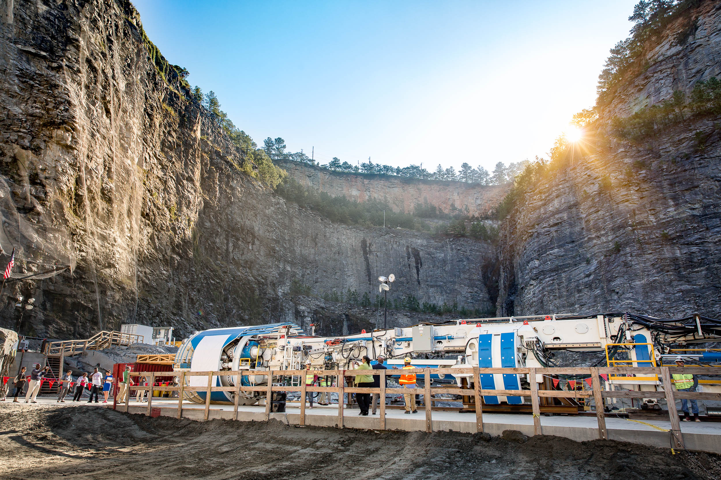 Atlanta photographer captures tunneling machine in quarry