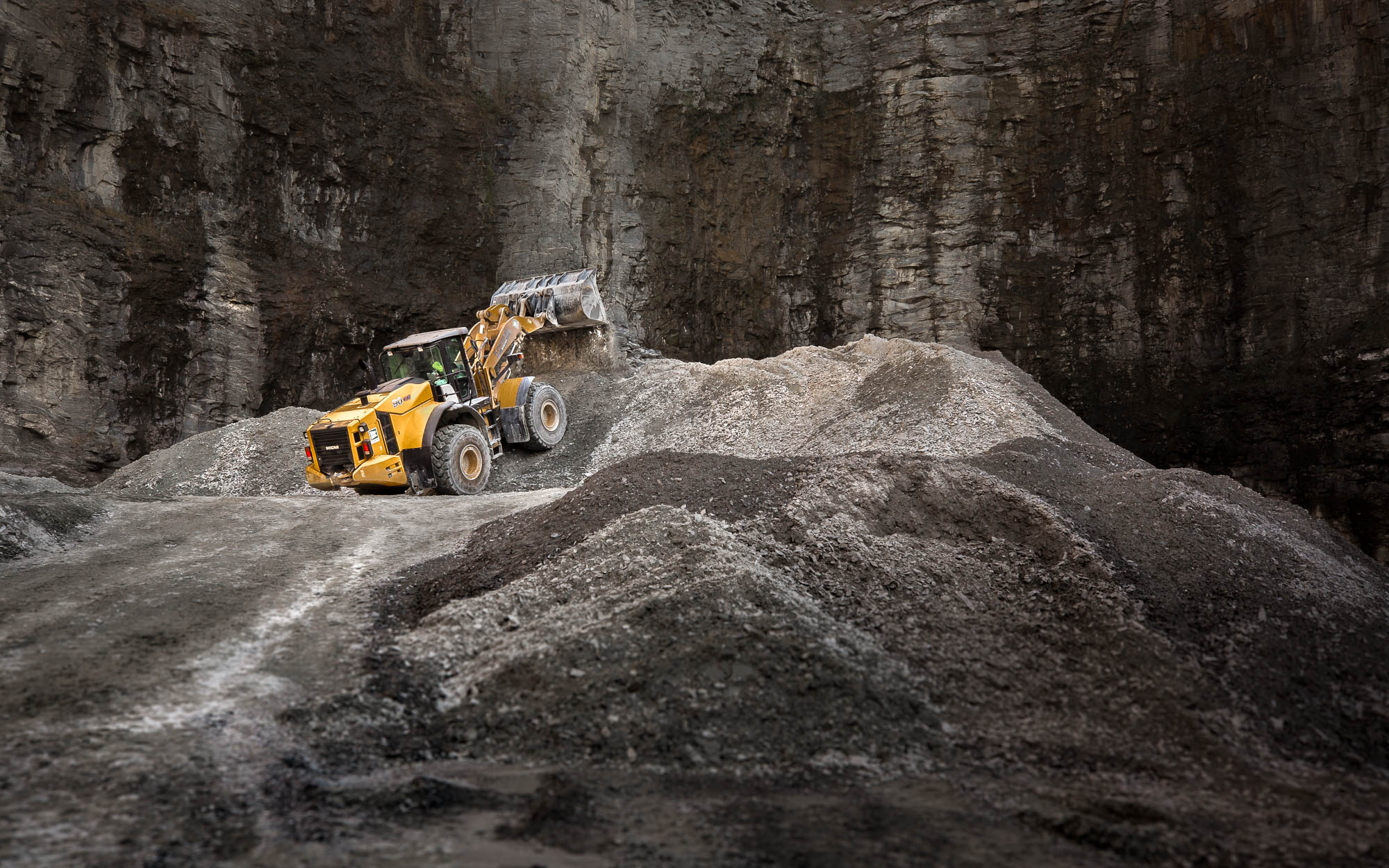 Photography of Front End Loader in Atlanta Quarry