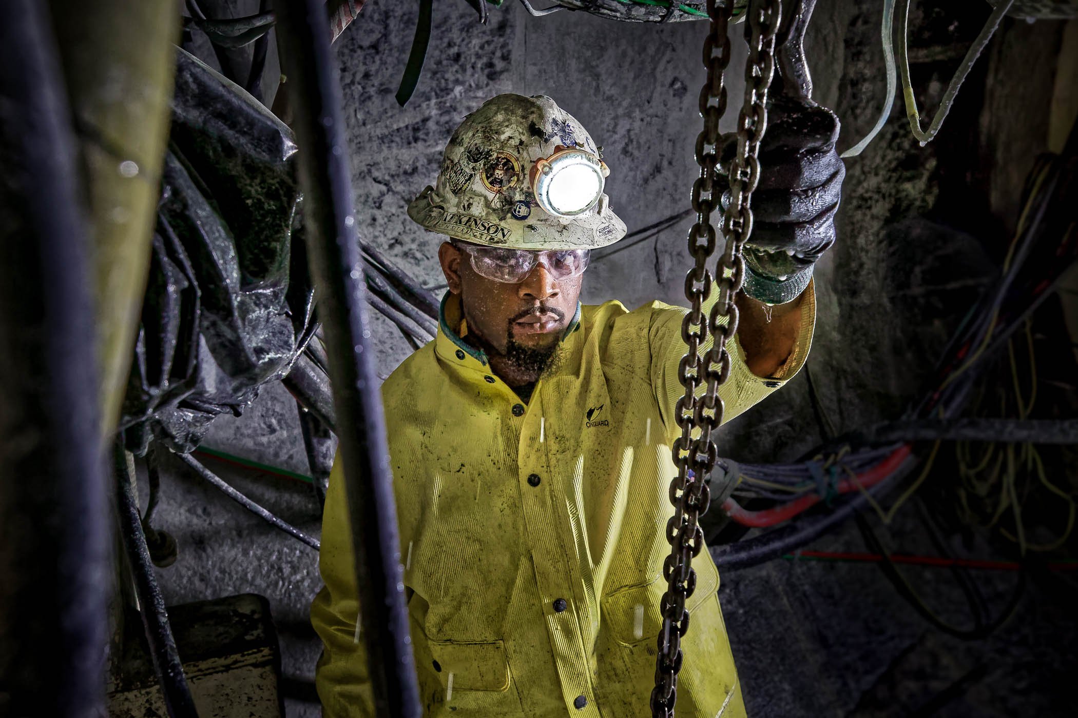 Miner in Atlanta Tunnel Photographed by Gregory Campbell