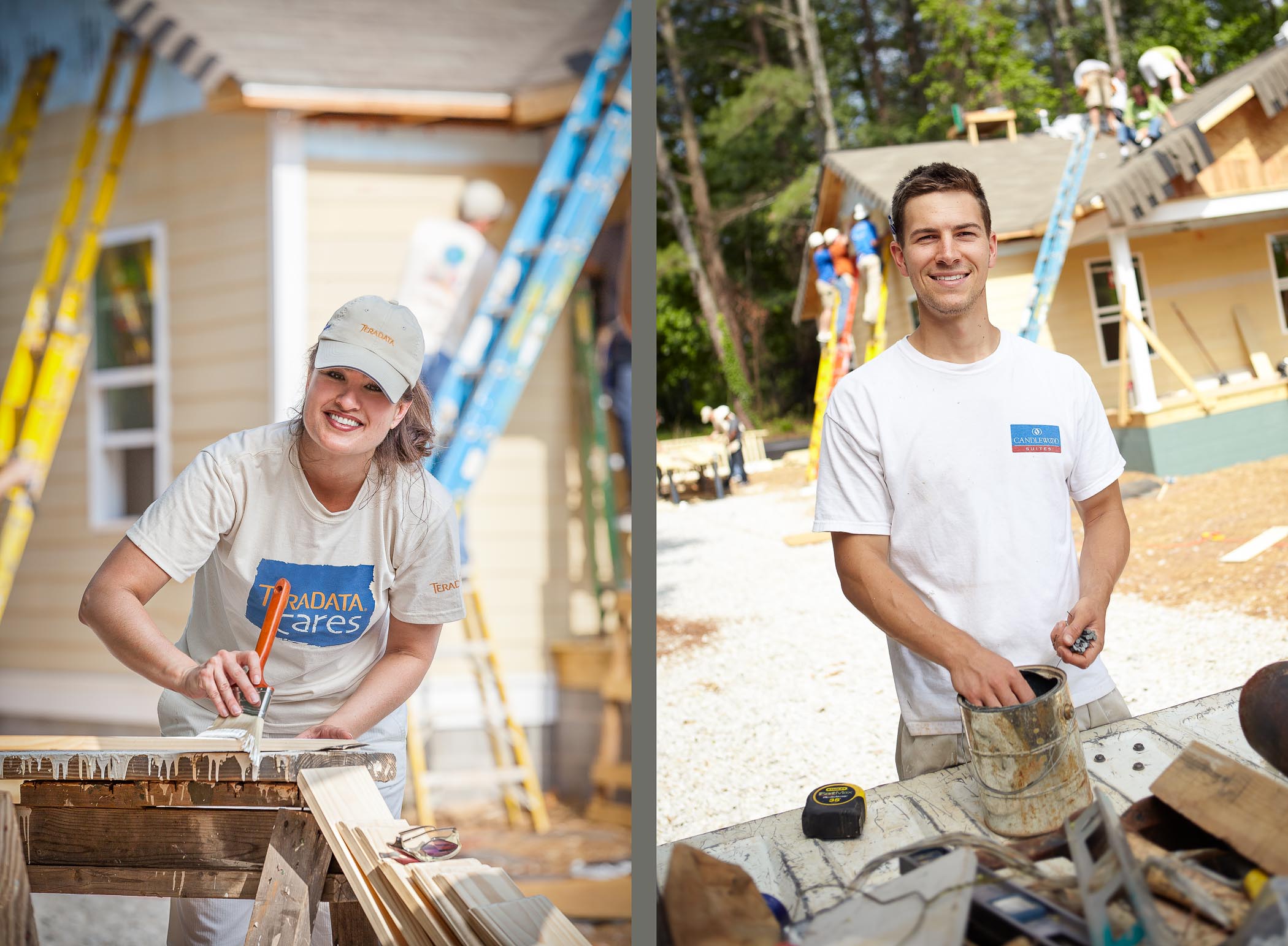 Building home in Atlanta for Habitat for Humanity