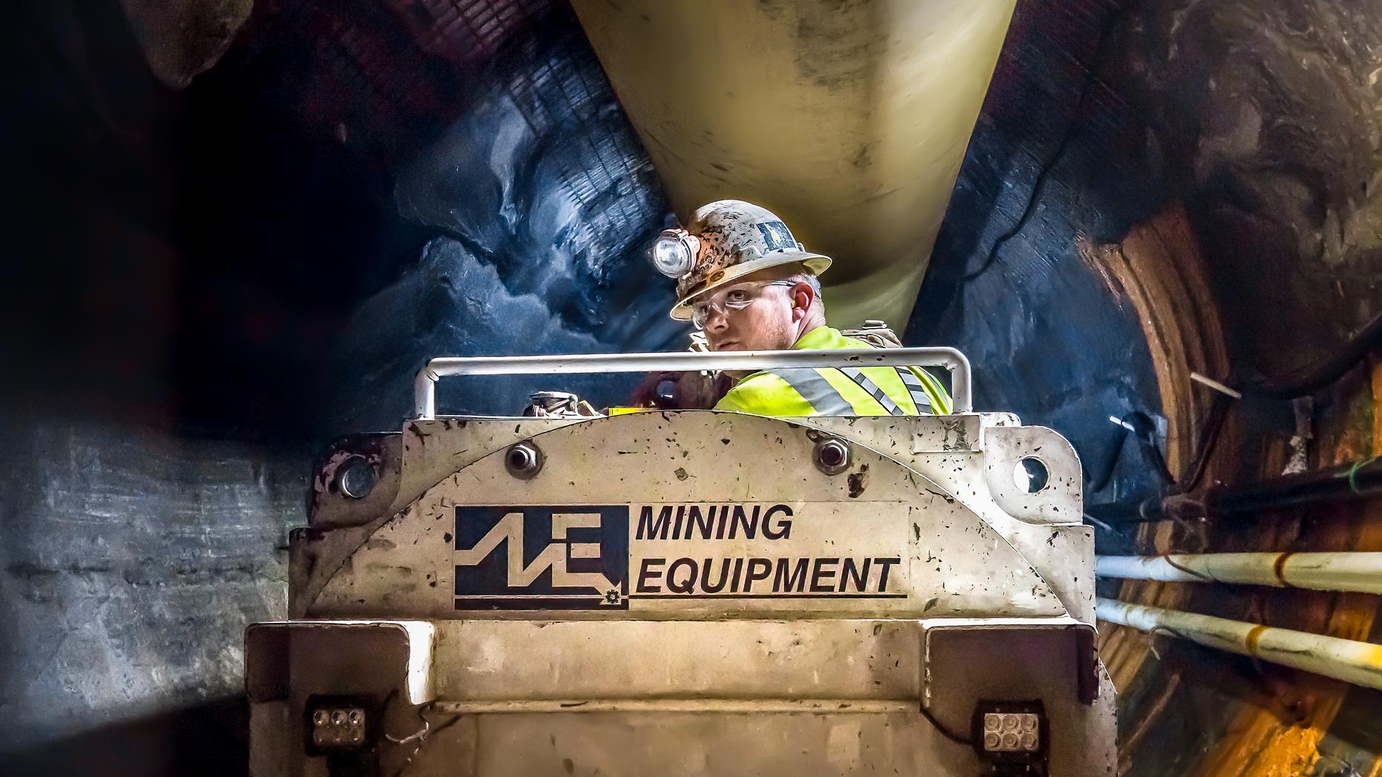 Industrial Miner Operates Locomotive in Atlanta
