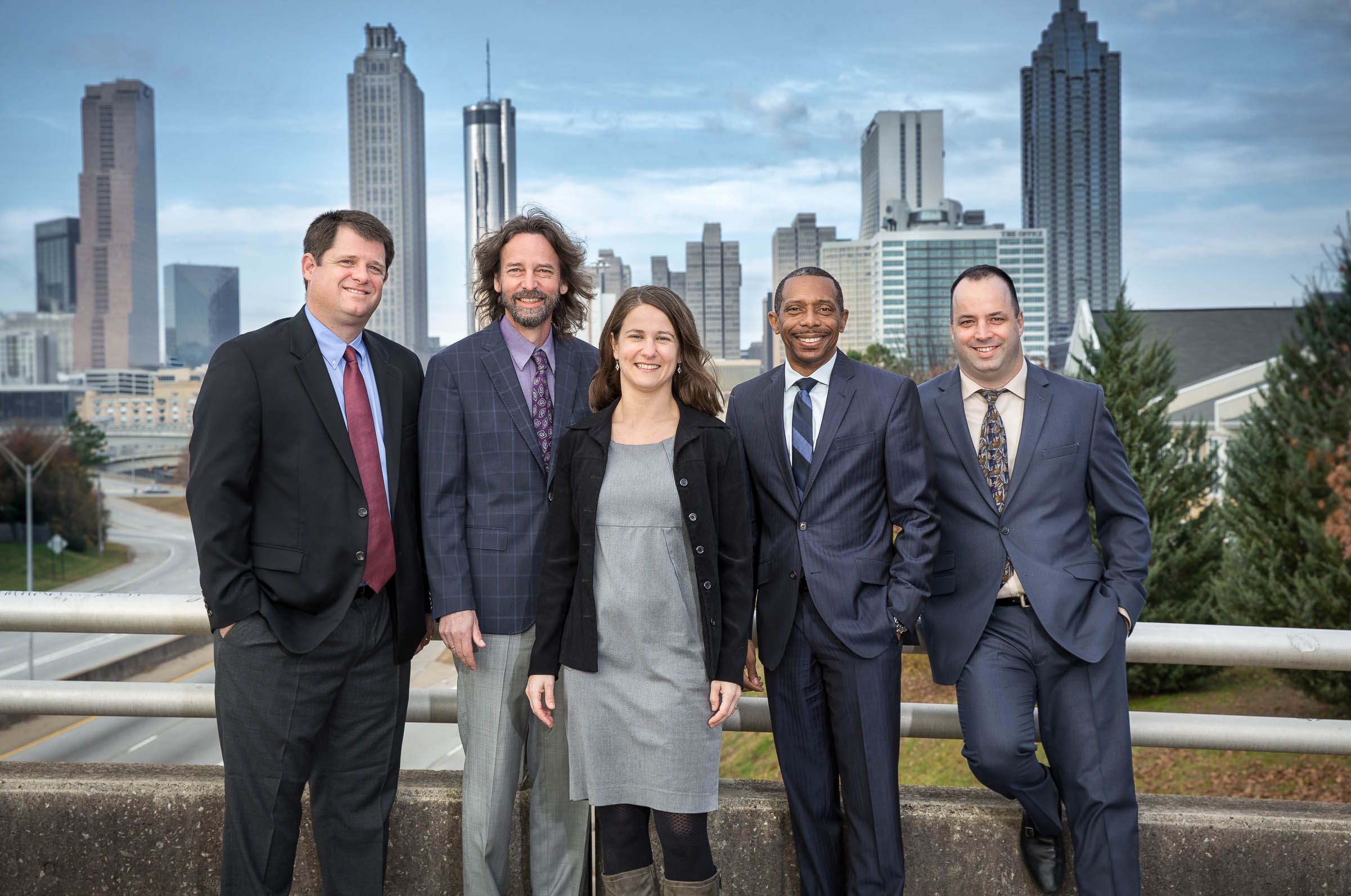 Group Portrait for Corporate Client on Atlanta Bridge