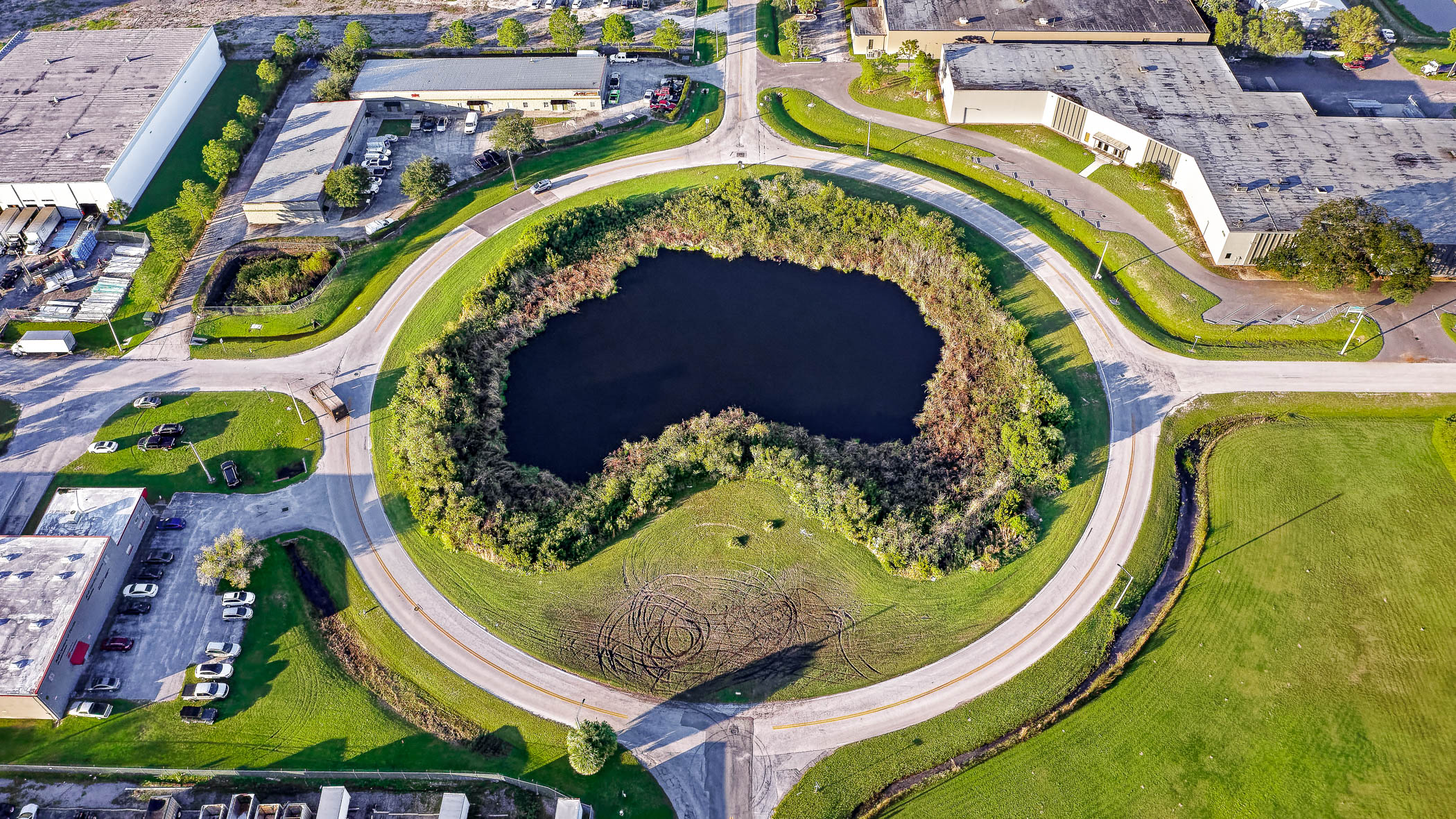 Tampa Traffic Circle by Drone Photographer in Atlanta